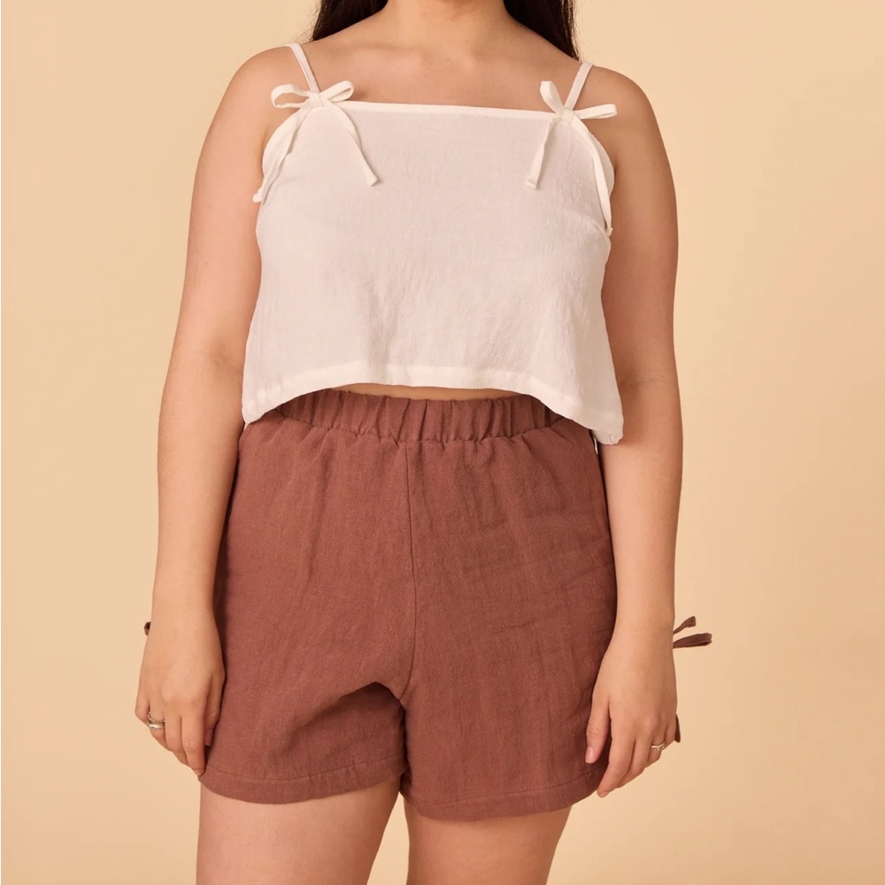 Nettle’s Tale Lisbon Bow Tank White Size S